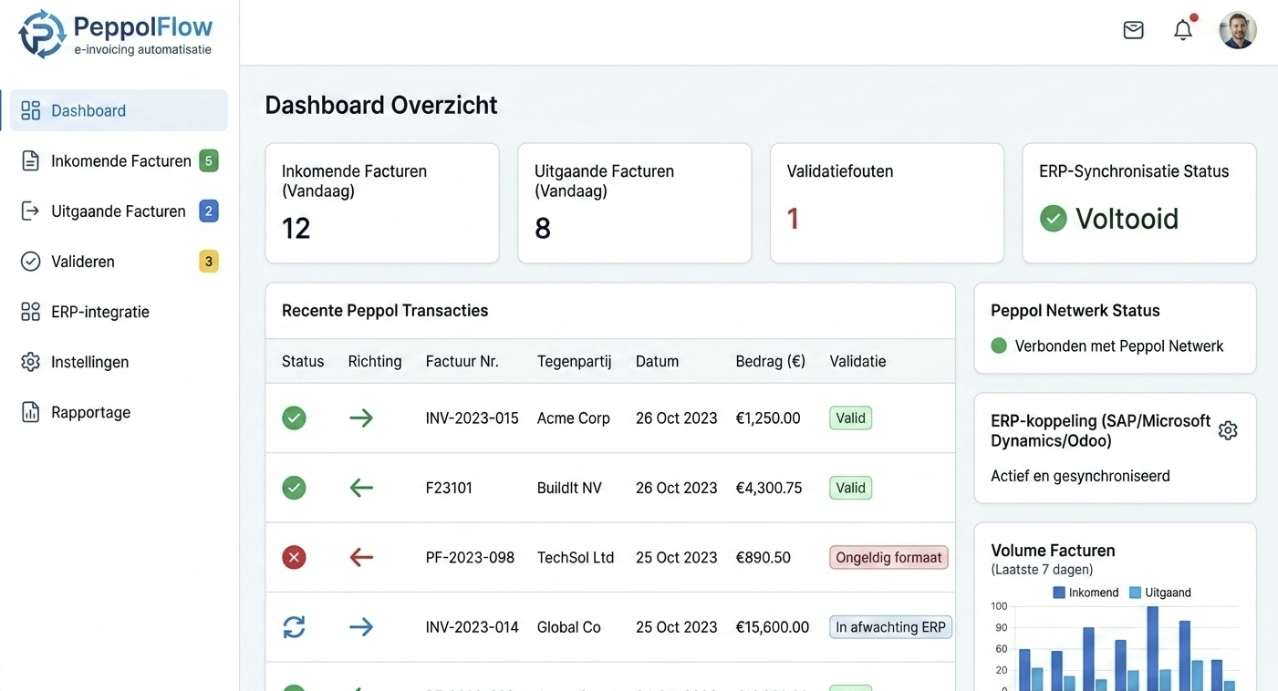 Peppol e-facturatieflow