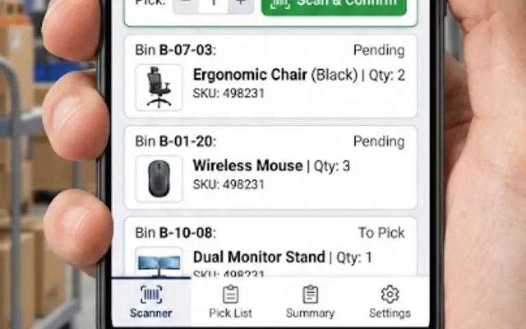 Mobiele picking-app (PWA)